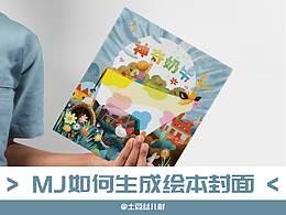 【MJ如何生成绘本封面】- 神奇奶牛