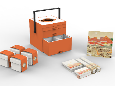 萍乡花蝴蝶礼盒包装设计