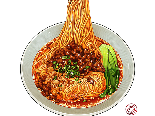 中国美食插画1