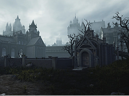 UE5三维场景_哥特风城堡_写实风