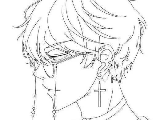 【绘画素材】二次元人物头像线稿，学画画必备！