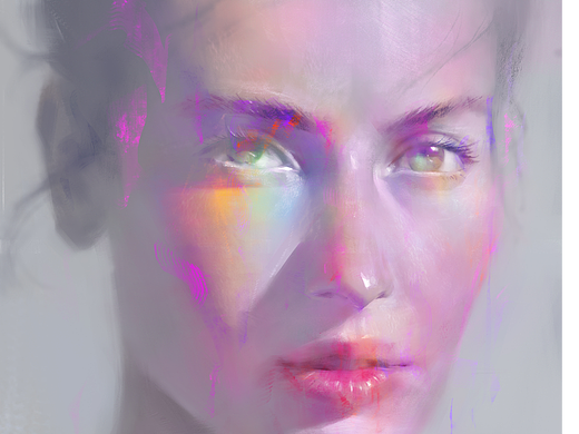 想要画一些色彩，于是就尝试了一些彩虹色