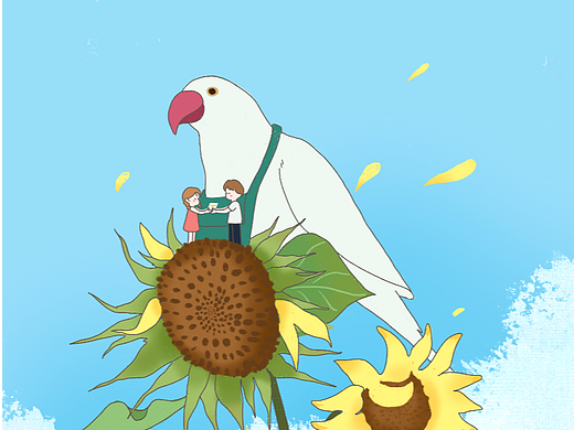 治愈系插画-美好的点滴（个人主页-ZNjU0MjU4MDQ=） - 创作习作 - 站酷设计师蘑菇幺幺原创素材 - 站酷ZCOOL