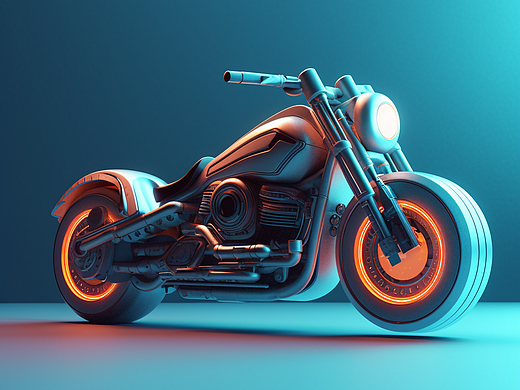 摩托车创意模型