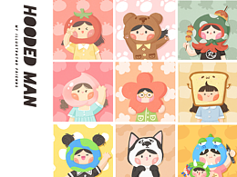 <<头套人系列>>插画