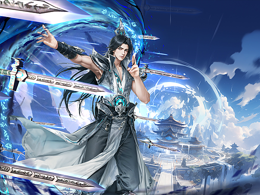 仙剑丨阴阳飞蓬版本插画