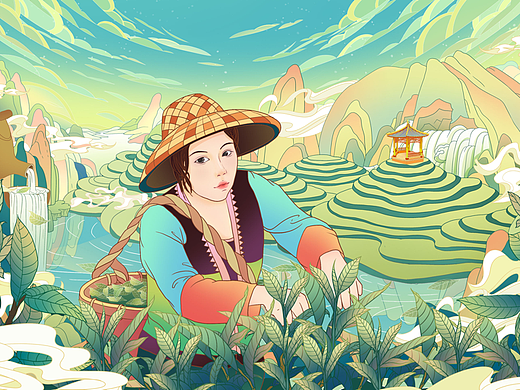 茶派的美好世界 - 采茶