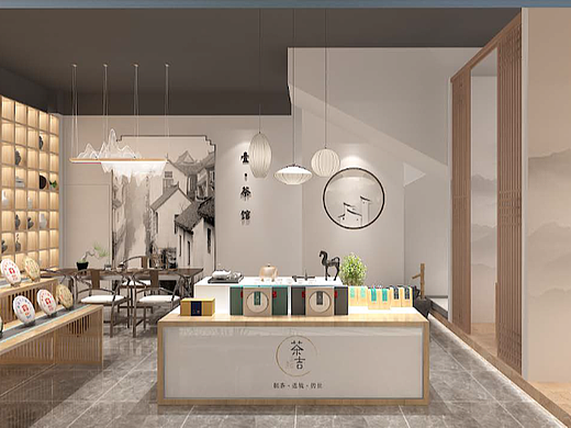 新中式茶室（个人主页-ZNjU2NDIwMjQ=） - 家装设计 - 站酷设计师木子冬原创素材 - 站酷ZCOOL