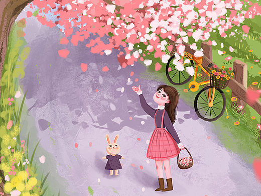 樱花树下