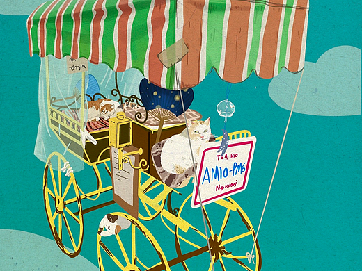 在京都遇見(jiàn)的貓貓飛車（個(gè)人主頁(yè)-ZNTQxMTUyOTY=） - 藝術(shù)插畫 - 站酷設(shè)計(jì)師莓有風(fēng)原創(chuàng)素材 - 站酷ZCOOL