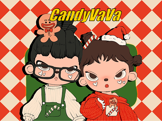 CandyVaVa圣诞潮玩产品设计