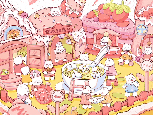 露台系列：猫咪甜品屋