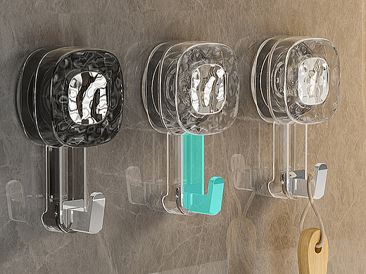 【产品渲染】方形吸盘挂钩（个人主页-ZNjgwOTgxNDg=） - 电商 - 站酷设计师今年不能吃蛋原创素材 - 站酷ZCOOL