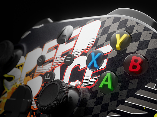 【产品渲染】游戏手柄