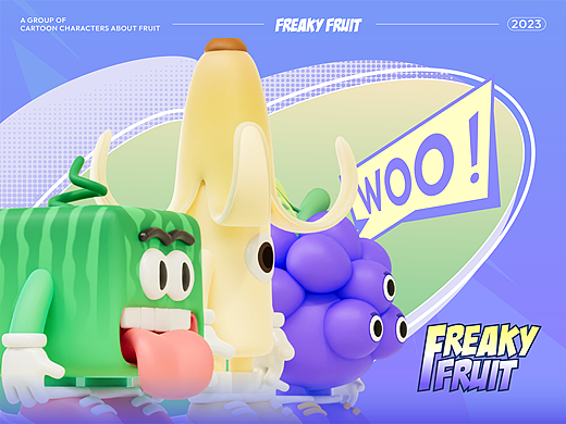 [Freaky Fruit]-IP形象设计|原创IP形象|水果系列IP
