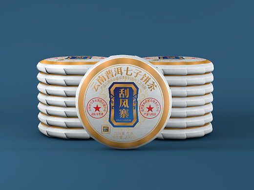 云南普洱茶棉纸包装设计