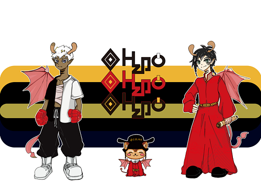 上古神獸——[犼族雙子]（個(gè)人主頁-ZNjY2NjkzNzY=） - IP形象 - 站酷設(shè)計(jì)師Z940402108原創(chuàng)素材 - 站酷ZCOOL