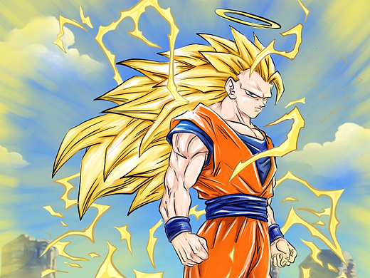 龙珠超悟空新形态壁纸_素材网站_图片免费下载-zcool站酷