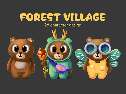 2D casual game character design