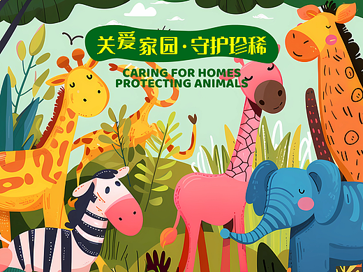 关爱家园【守护珍稀动物】（个人主页-ZNjgxNTIxODQ=） - AI作品 - 站酷设计师AYE阿也原创素材 - 站酷ZCOOL