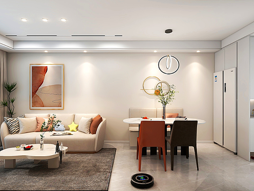 浪漫主义--郑洲奥体世纪现代简约--90平三房两厅