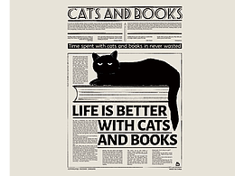 cats and books