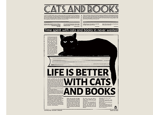 cats and books