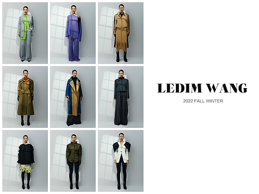 女装设计师品牌 LEDIMWANG 2022秋冬系列LookBook拍摄