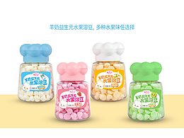 羊奶益生元水果溶豆包装设计