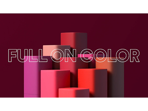 多色彩妆产品动画