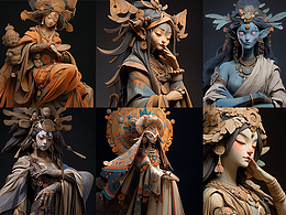 东方神秘特色AI插画来一波（打不过就加入系列）