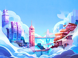 云端遨游 | 重庆城市主题机票创意设计
