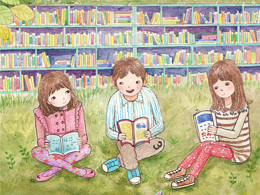 露天圖書館（個人主頁-ZNjIzMjIxMDQ=） - 商業(yè)插畫 - 站酷設(shè)計師雪熙snowie原創(chuàng)素材 - 站酷ZCOOL