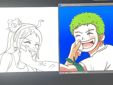 画了最喜欢索隆情头...