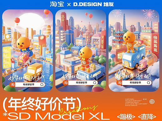 2023AIGC创作淘宝&堆友年货好价节丨SDXL模型结合案例