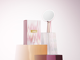 松下奈影LED化妆镜包装及效果图