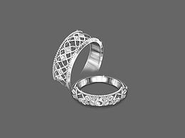 《永結(jié)同心》結(jié)婚對戒設(shè)計手繪