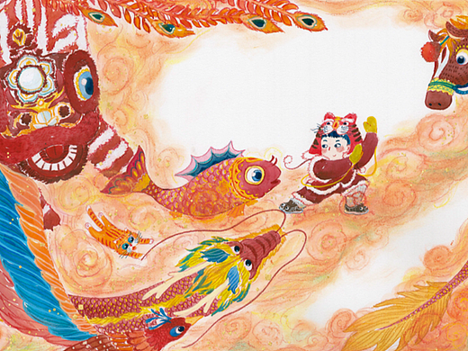 最近的一组儿童插画练习2