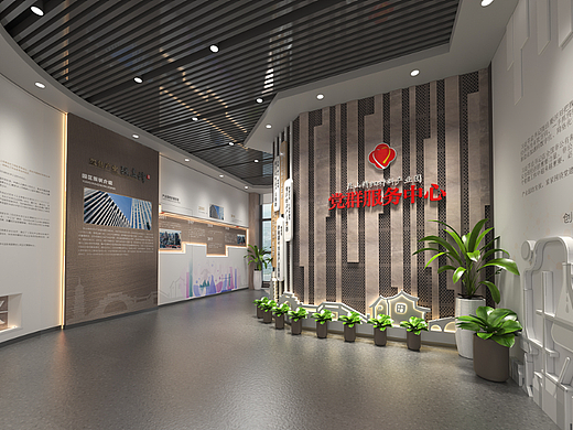 产业园展厅（个人主页-ZNjMyODA0MzY=） - 商业空间设计 - 站酷设计师拾捌青创原创素材 - 站酷ZCOOL