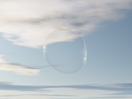 Blender制作的肥皂泡