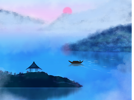 立冬山水诗意美景