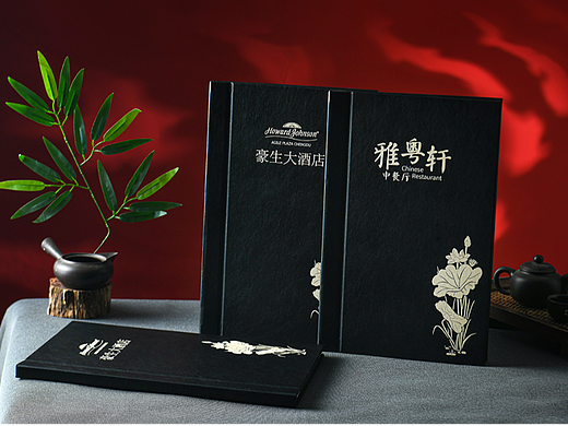 成都雅粤轩豪生大酒店菜谱设计,星级酒店菜谱印刷