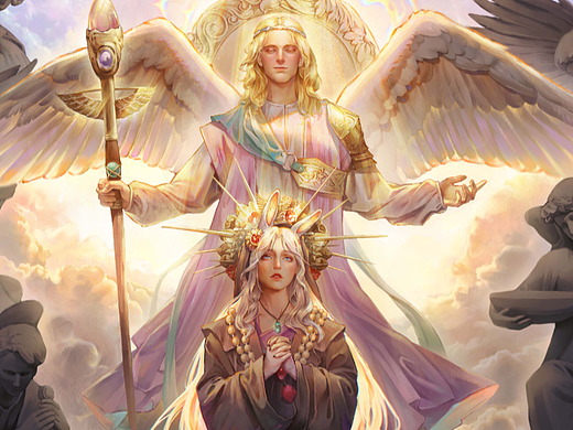 厚涂插画- guardian angel