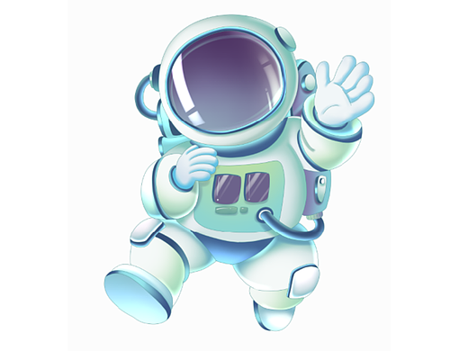 宇航员航天员航空人物ip立体形象手绘【此版权已卖出】