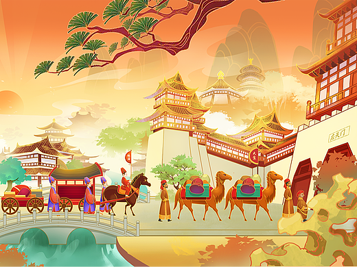 萬國來朝~（個(gè)人主頁-ZNjg1OTM1ODQ=） - 商業(yè)插畫 - 站酷設(shè)計(jì)師念念念也原創(chuàng)素材 - 站酷ZCOOL