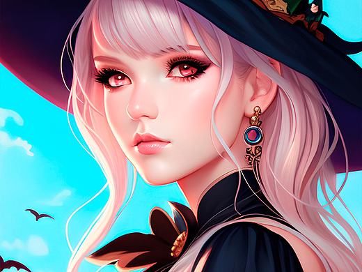 【ai绘画作品-18】女巫