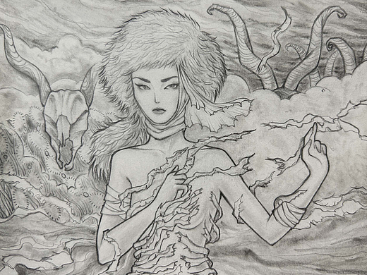 Witch Girl（个人主页-ZNjc4NDM3NjQ=） - 艺术插画 - 站酷设计师海蒂Heidii原创素材 - 站酷ZCOOL