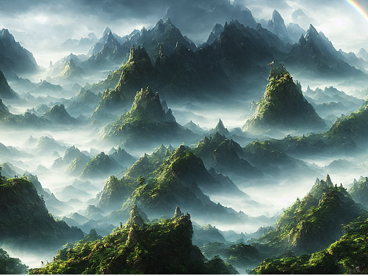 Stable Diffusion 风景样张