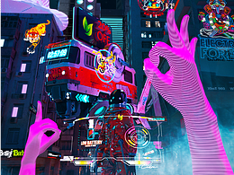 赛博朋克场景概念设计