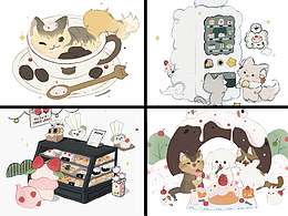 小動(dòng)物與甜品合集